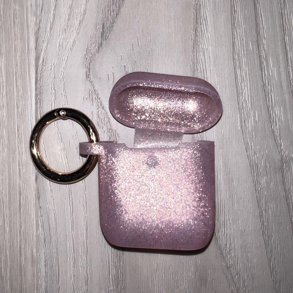 Apple AirPod Pink Sparkle Case - Picture 3 of 3